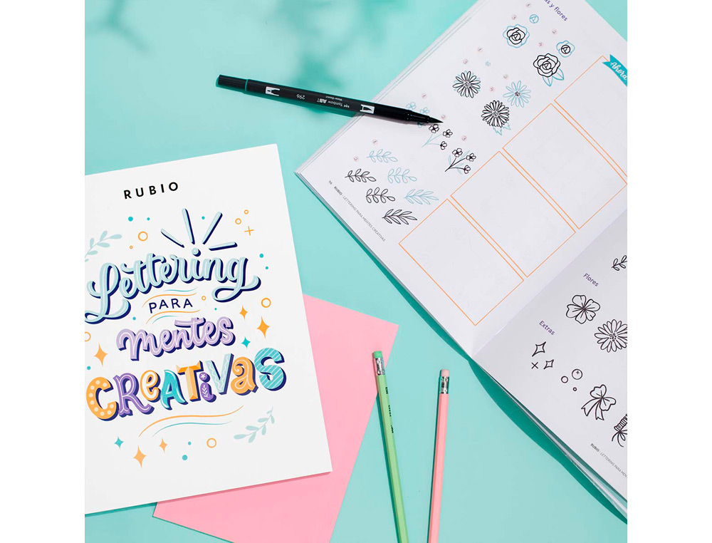 CUADERNO RUBIO LETTERING PARA MENTES CREATIVAS