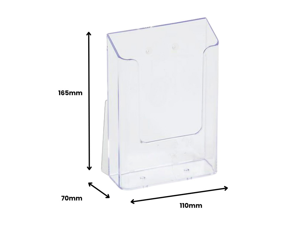 EXPOSITOR SOBREMESA ARCHIVO 2000 PORTAFOLLETOS 1 COMPARTIMENTO 1/3 A4 VERTICAL FONDO CAJETIN 34 MM