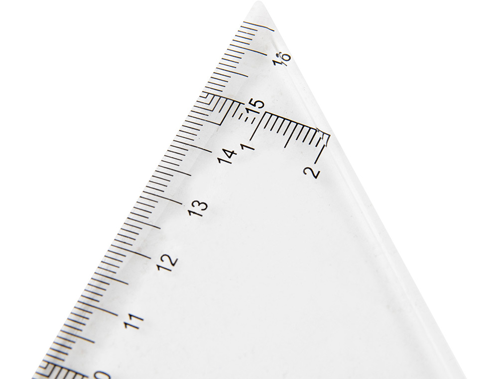 ESCUADRA LIDERPAPEL 25 CM PLASTICO CRISTAL