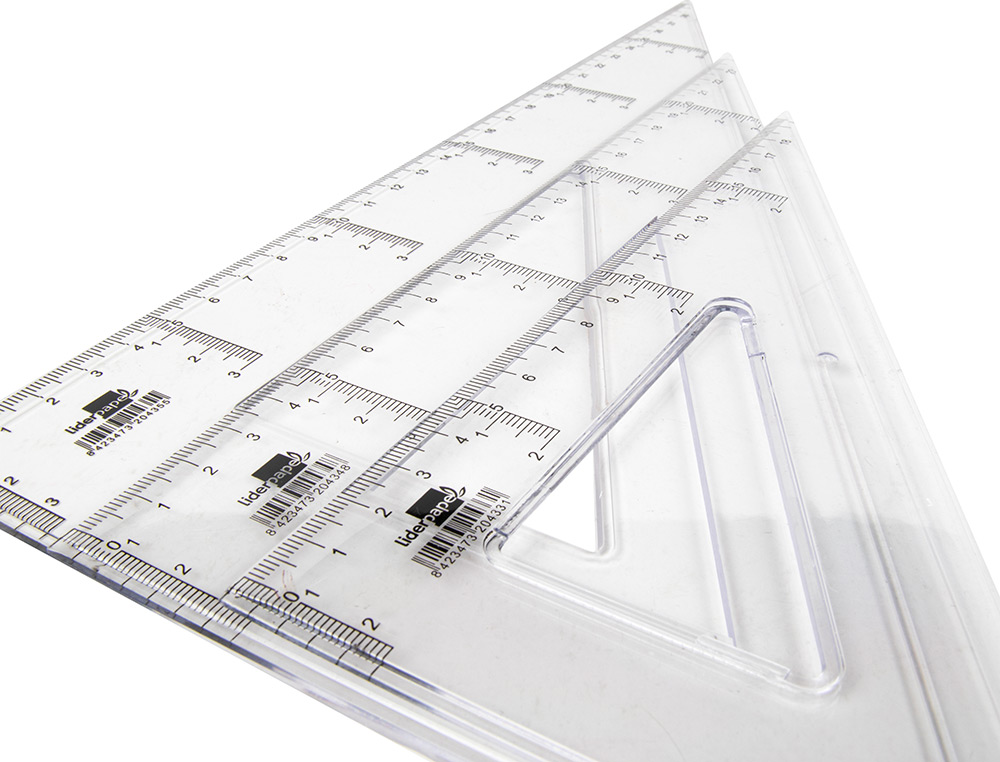 CARTABON LIDERPAPEL 20 CM PLASTICO CRISTAL