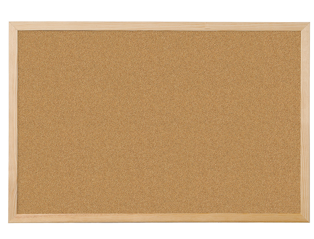 PIZARRA CORCHO Q-CONNECT 90X60 CM MARCO DE MADERA