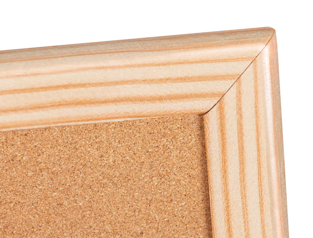 PIZARRA CORCHO Q-CONNECT 90X60 CM MARCO DE MADERA
