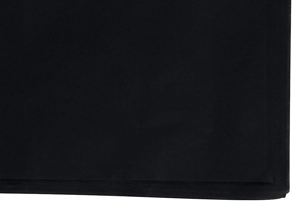 PAPEL SEDA LIDERPAPEL NEGRO 52X76 CM 18 GR PAQUETE DE 25 HOJAS