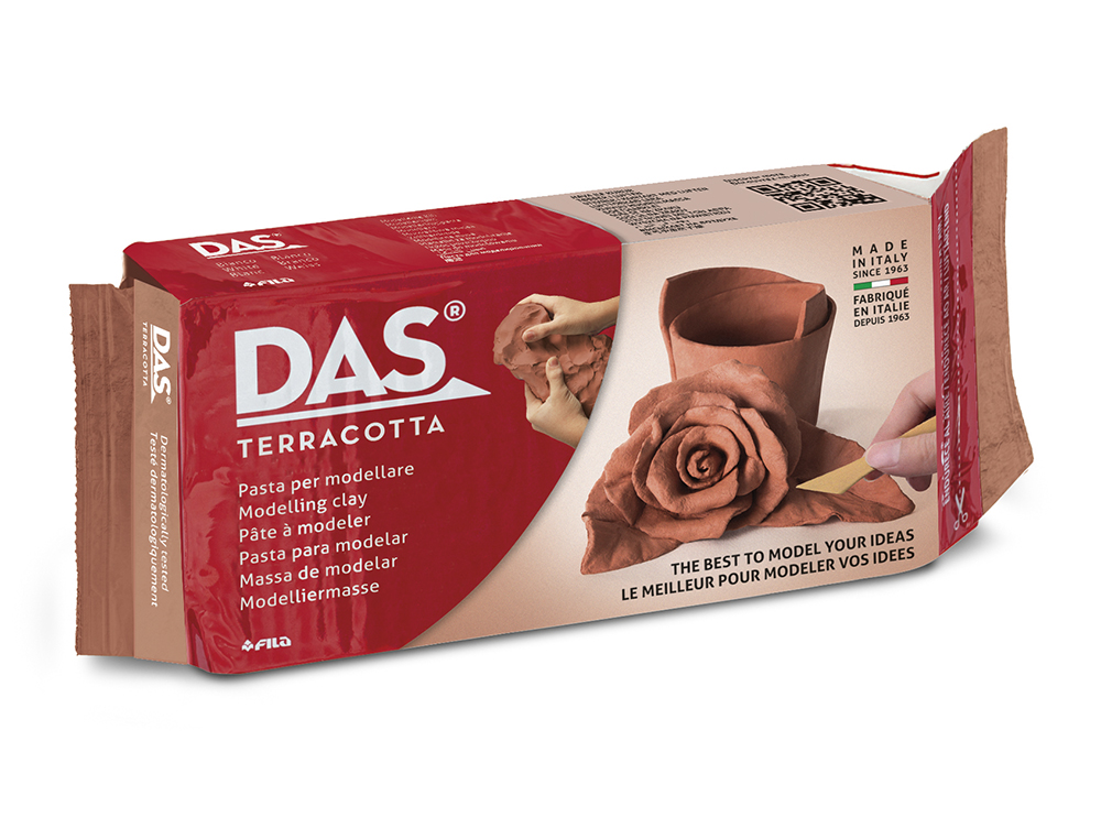 PASTA DAS TERRACOTA PARA MODELAR SECA SIN COCCION 500 GR
