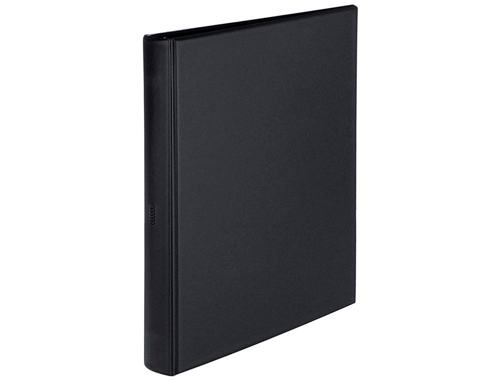 CARPETA MULTIFIN ALFA 3005-M 16 ANILLAS 24 MM PLASTICO FOLIO NEGRO 215X310 MM