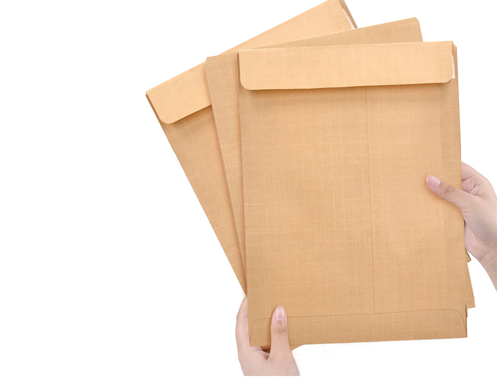 SOBRE LIDERPAPEL BOLSA N.1 KRAFT SALARIOS 100X145 MM TIRA SILICONA CAJA DE 1000 UNIDADES