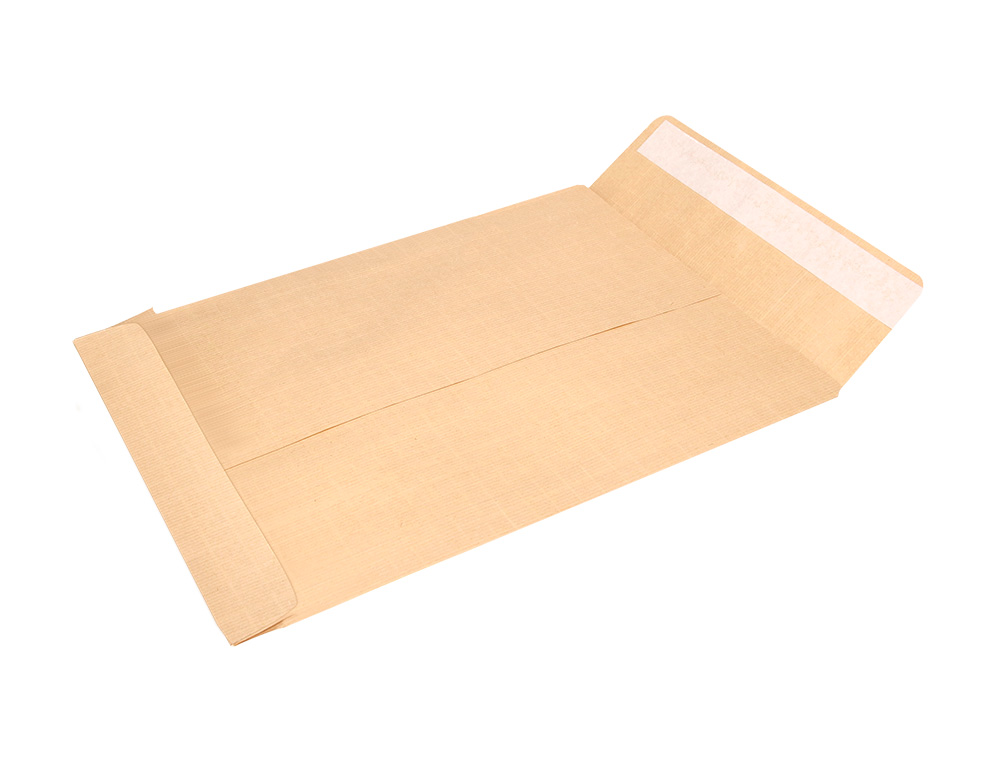 SOBRE LIDERPAPEL BOLSA N.1 KRAFT SALARIOS 100X145 MM TIRA SILICONA CAJA DE 1000 UNIDADES