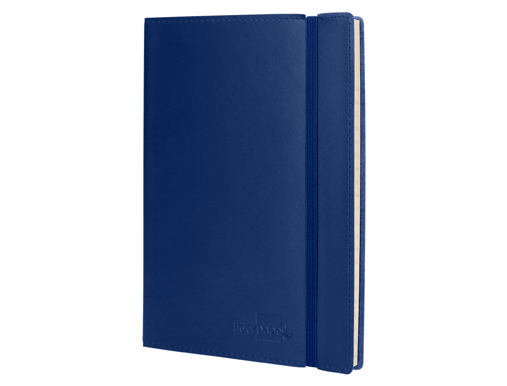 LIBRETA INDICE LIDERPAPEL SIMILPIEL A6 120 HOJAS 70G/M2 COLOR AZUL