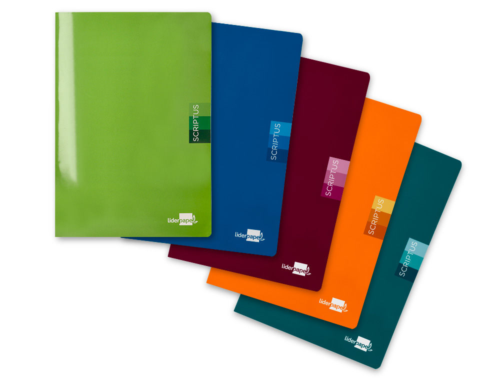 LIBRETA LIDERPAPEL SCRIPTUS A5 PLUS 48 HOJAS 90GR LISO SIN MARGEN