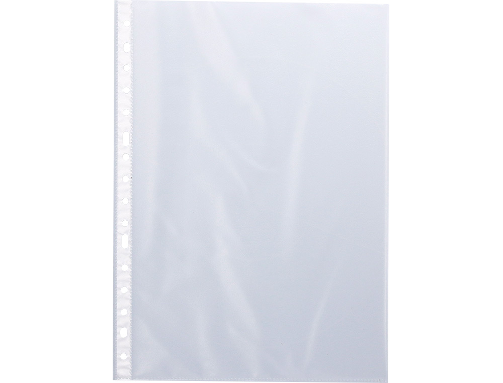 FUNDA MULTITALADRO Q-CONNECT FOLIO 80 MC CRISTAL CAJA DE 100 UNIDADES