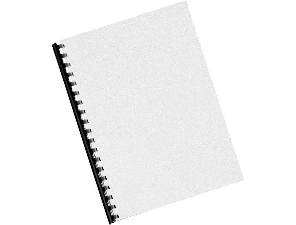 TAPA DE ENCUADERNACION Q-CONNECT CARTON DIN A4 BLANCO BRILLANTE 250 GR CAJA DE 100 UNIDADES