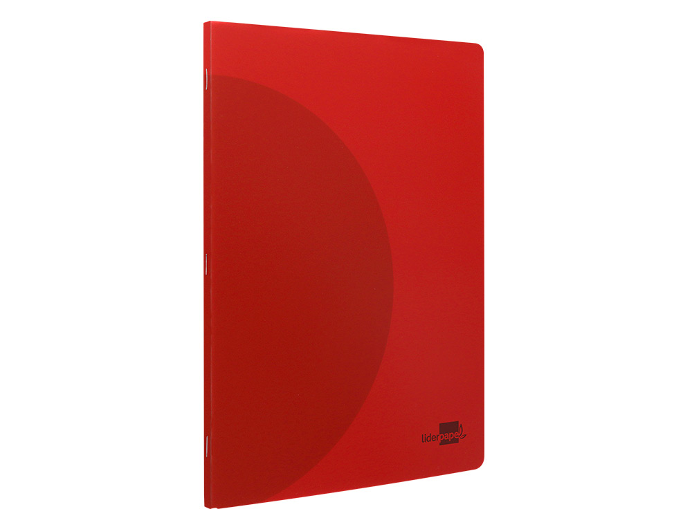 LIBRETA LIDERPAPEL 360 TAPA DE PLASTICO A4 48 HOJAS 90GR 5MM CON DOBLE MARGEN COLORES SURTIDOS