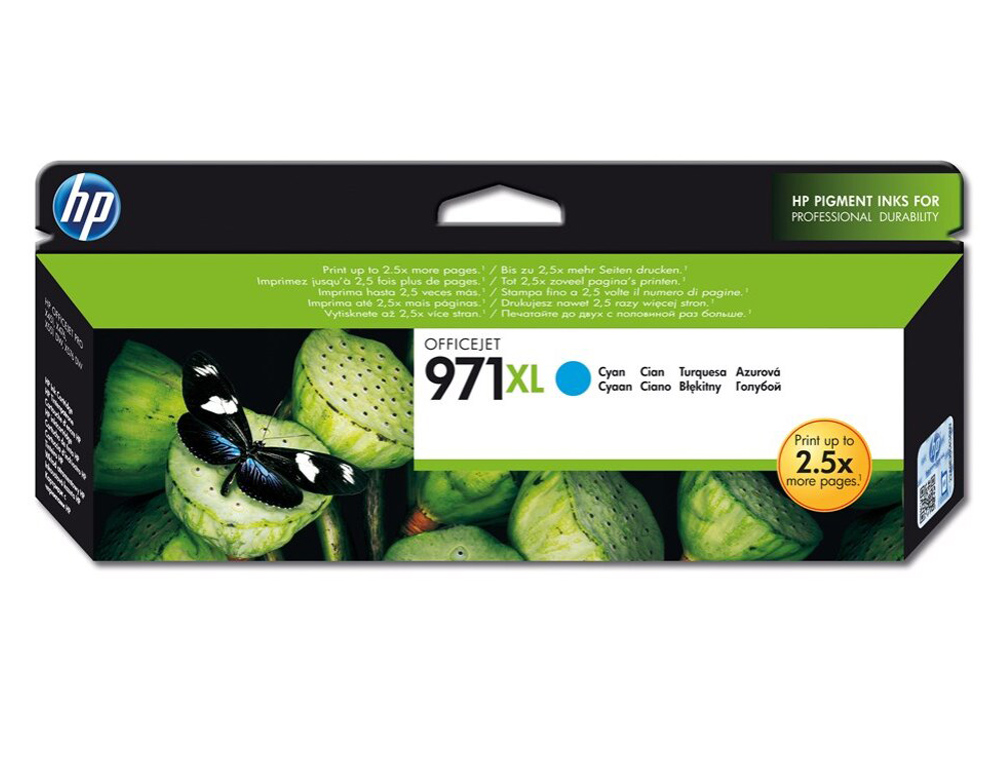 INK-JET HP XL 971XL X451DN X451DW/551DW X476DN X476DW X576DW CIAN 6600 PAG