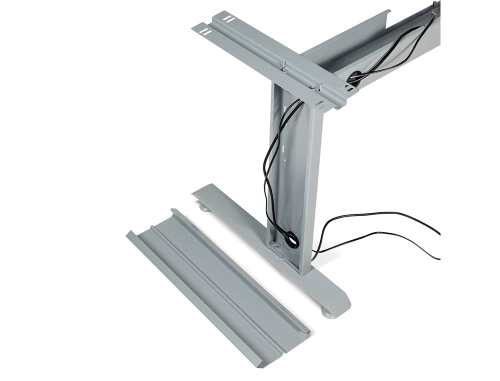 MESA DE OFICINA ROCADA METAL 2001AC02 ALUMINIO /GRIS 140X80 CM