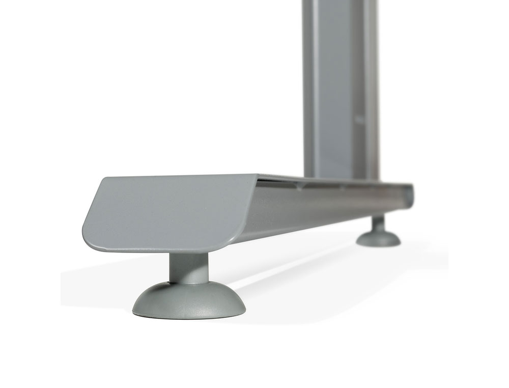 MESA DE OFICINA ROCADA METAL 2001AC02 ALUMINIO /GRIS 140X80 CM