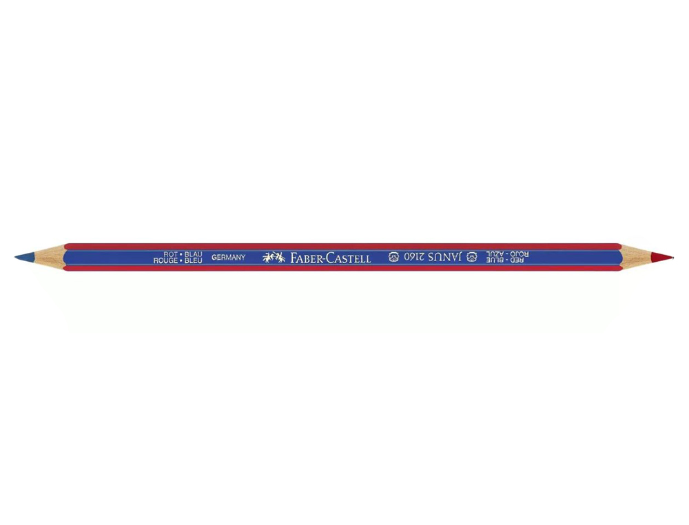 LAPICES BICOLOR FABER CASTELL FINO HEXAGONAL ROJO/AZUL UNIDAD