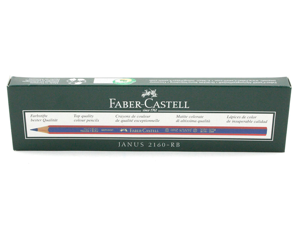 LAPICES BICOLOR FABER CASTELL FINO HEXAGONAL ROJO/AZUL UNIDAD