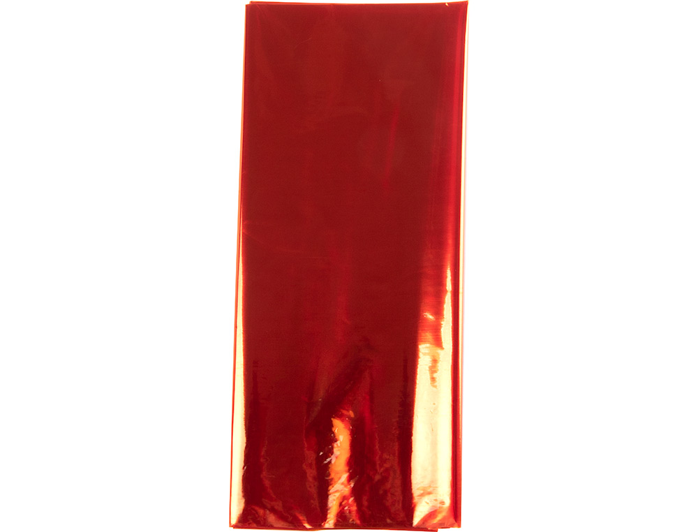 PAPEL CELOFAN LIDERPAPEL 50X70 CM 22G/M2 BOLSA DE 5 HOJAS NARANJA