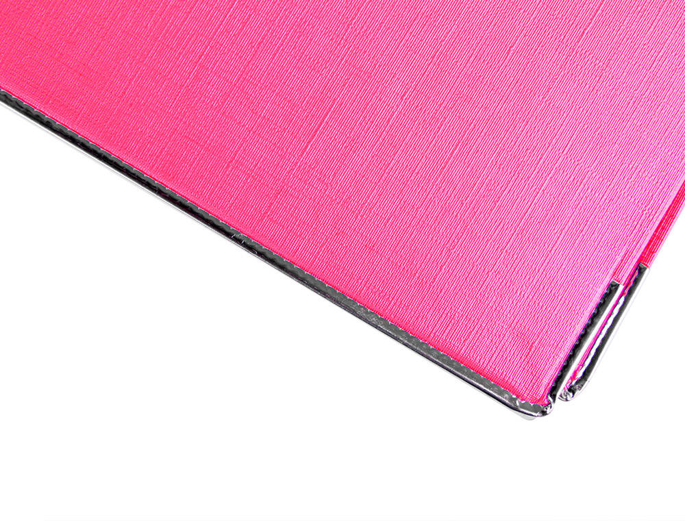 ARCHIVADOR DE PALANCA LIDERPAPEL FOLIO DOCUMENTA FORRADO PVC CON RADO LOMO 75 MM ROSA COMPRESOR METALICO