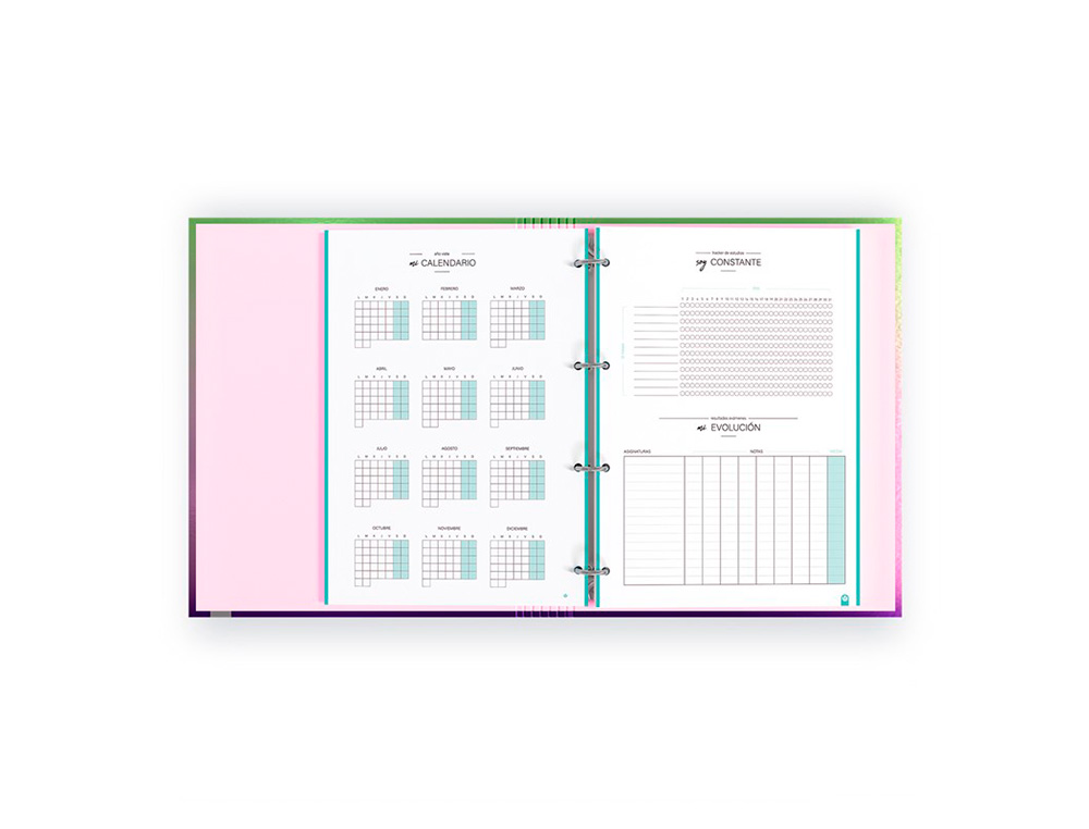 CARPETA CARPEBLOCK CARCHIVO DIN A4 FOAM CON RECAMBIO BONUS 360º STYLE COLOR VERDE MENTA
