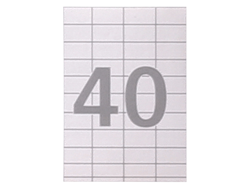 ETIQUETA ADHESIVA CARLIN 52,5X29,7 MM FOTOCOPIADORA LASER INK-JET CAJA DE 100 HOJAS DIN A4