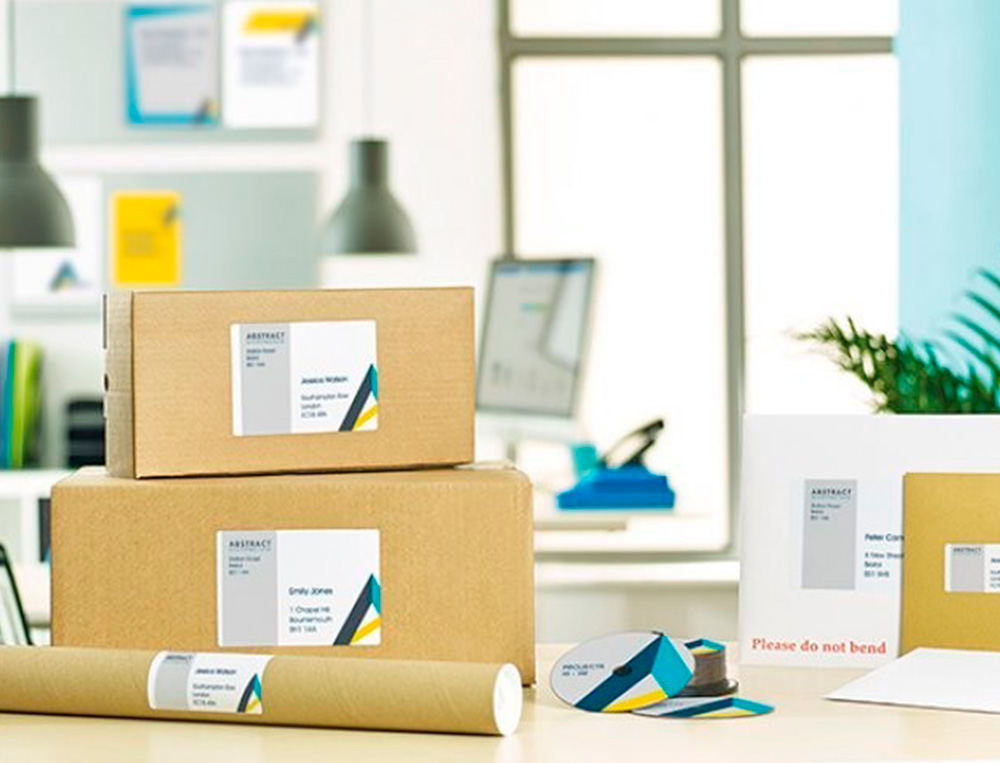 ETIQUETA ADHESIVA CARLIN 52,5X29,7 MM FOTOCOPIADORA LASER INK-JET CAJA DE 100 HOJAS DIN A4