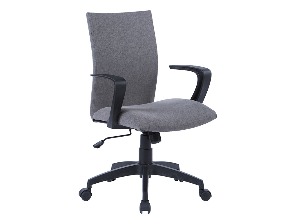 SILLA GIRATORIA Q-CONNECT BASE NYLON REGULABLE EN ALTURA 895+110MM ALTO 580MM ANCHO 550MM PROFUNDIDAD GRIS
