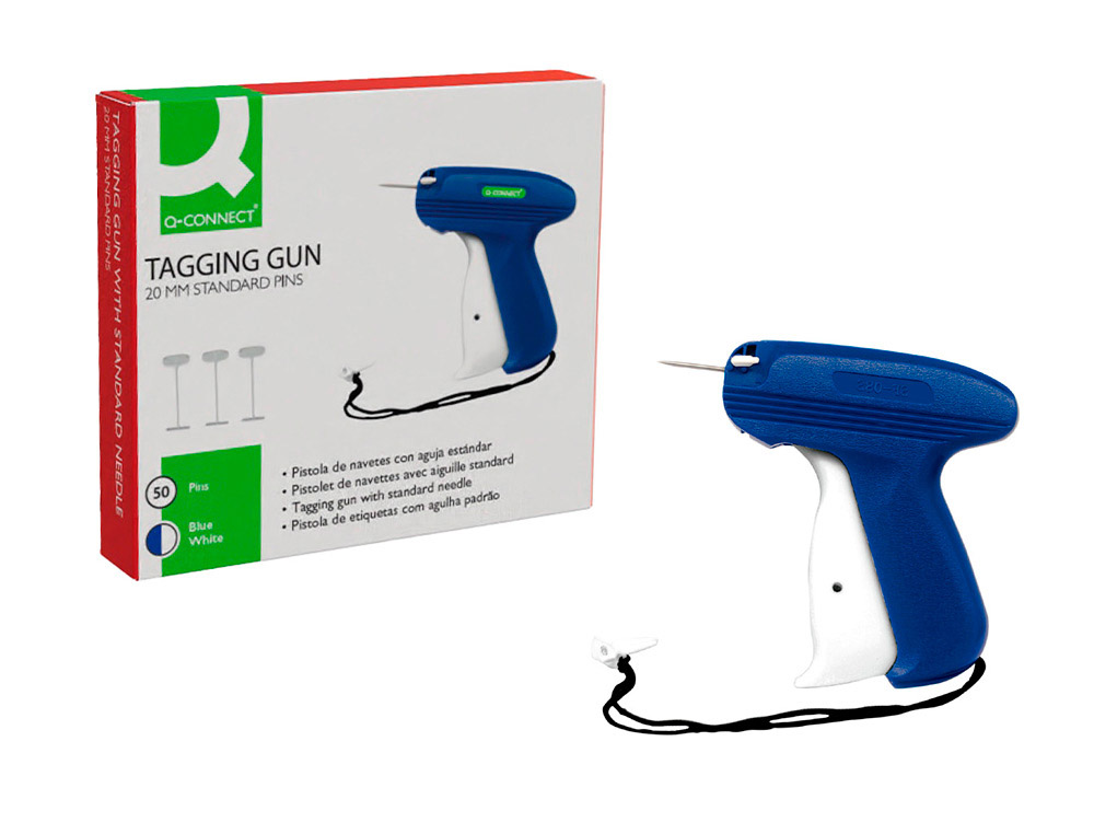 PISTOLA DE NAVETES Q-CONNECT CON AGUJA ESTANDAR