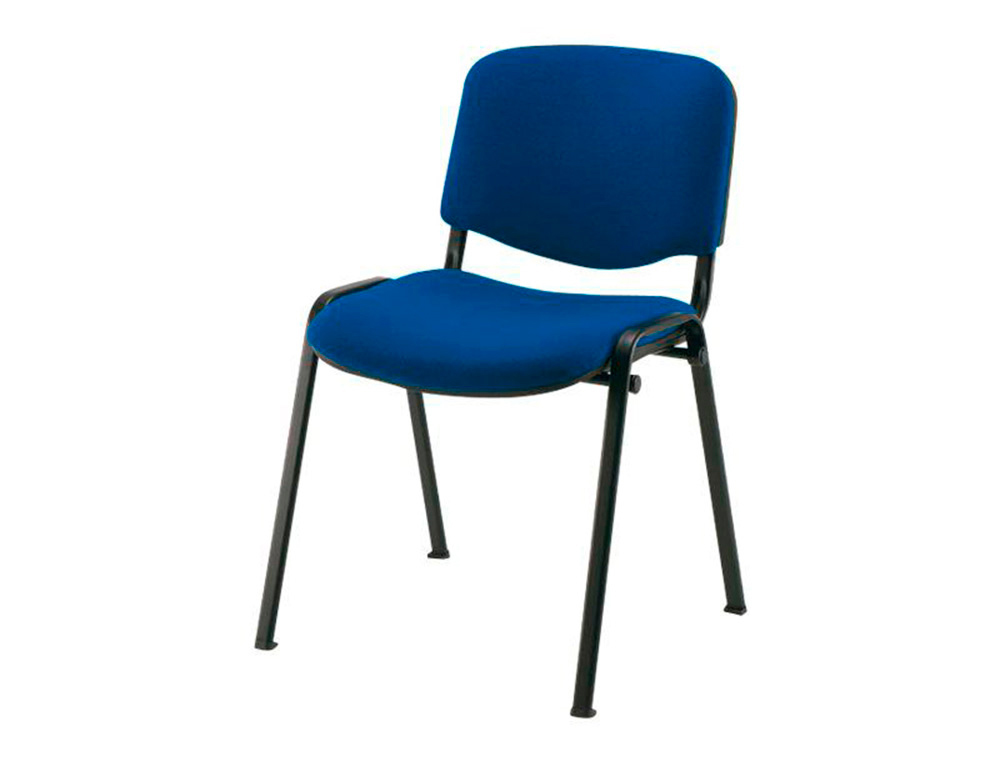 SILLA APILABLE Q-CONNECT BRAZOS CORTOS TAPIZADA SIN RUEDAS 910 MM ALTO 460MM LARGO440 MM PROFUNDIDAD AZUL
