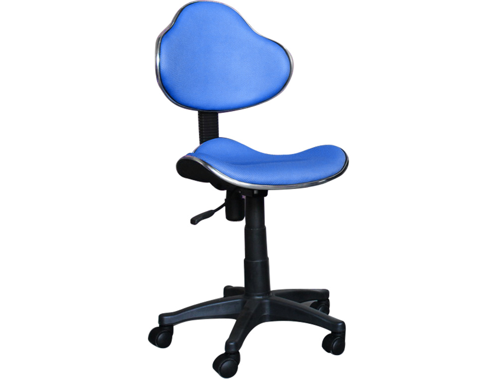 SILLA GIRATORIA Q-CONNECT RESPALDO MEDIO REGULABLE ALTURA 820+120MM DE ALTO 430MM ANCHO Y 440MM PROF. AZUL